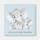 Elephant Baby Shower Favor Magnet