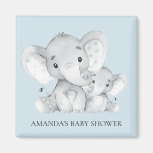 Elephant Baby Shower Favor Magnet