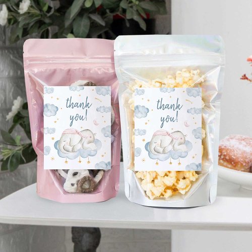 Elephant Baby Shower Food Snack Labels