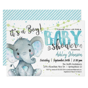 Baby Boy Shower Invitations Zazzle