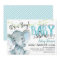 Elephant Baby Shower invitation, Boy