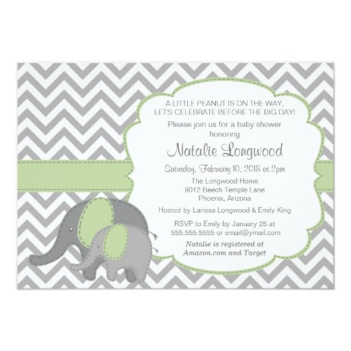 Mint Green Baby Shower Invitations 8