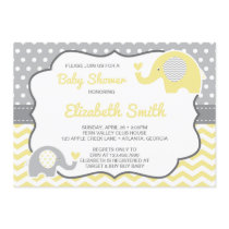Elephant Baby Shower Invitation, EDITABLE COLOR Invitation