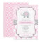 Elephant Baby Shower Invitations for Girl
