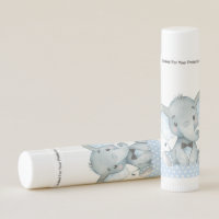 Elephant Baby Shower Lip Balm