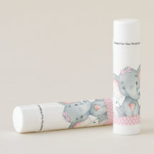 Elephant Baby Shower Lip Balm Favors