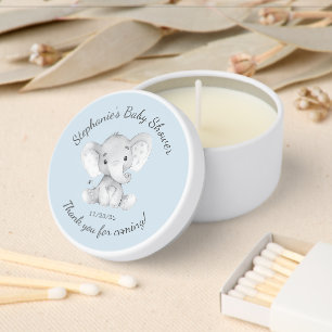 Elephant Baby Shower  Mini Candle Favors