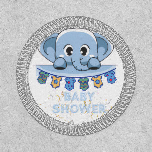 Elephant baby shower patch