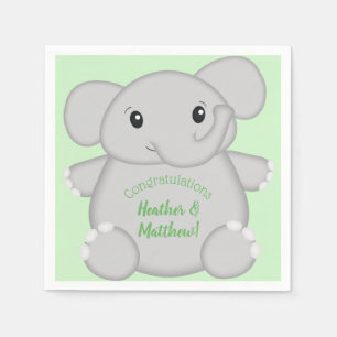 Elephant Baby Shower Safari Napkins
