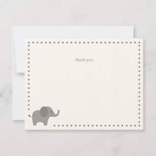 Elephant Baby Shower Thank You Note Card