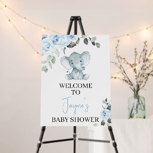 Elephant Baby Shower Welcome Sign