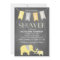 Elephant Baby Yellow | Baby Shower Invitation