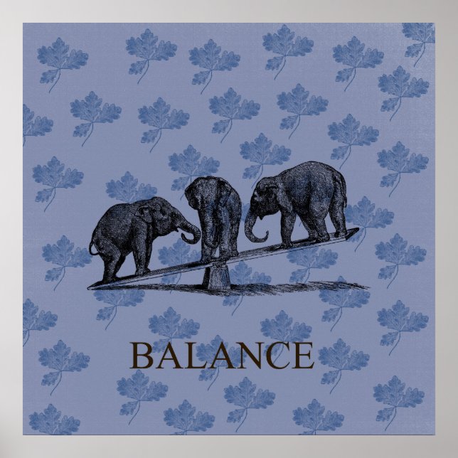 Elephant Balance Poster (Front)