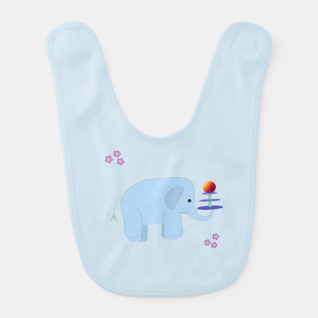 Elephant Balancing Act Bib (Front)