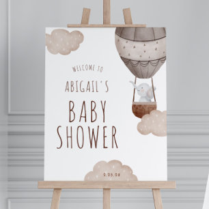 Elephant Balloon Boho Baby Shower Welcome Sign