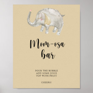 Elephant Balloon \ Mom-osa bar Poster