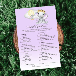 Elephant Balloon On Your Phone Purple Baby Game