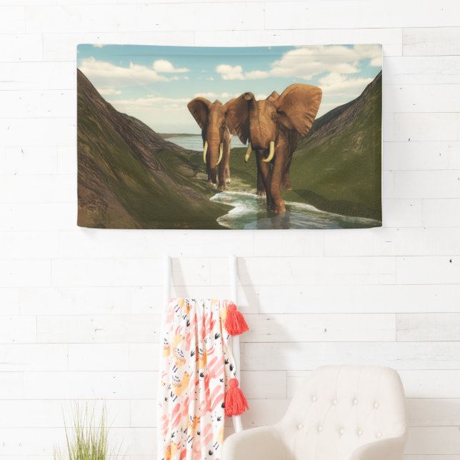 Elephant Banner (Insitu)