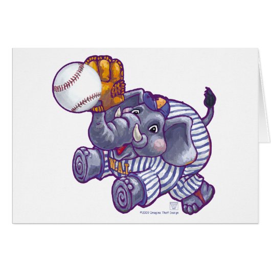 Elephant Baseball Star Cards (Front Horizontal)