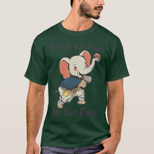 Elephant baseball team T_Shirt