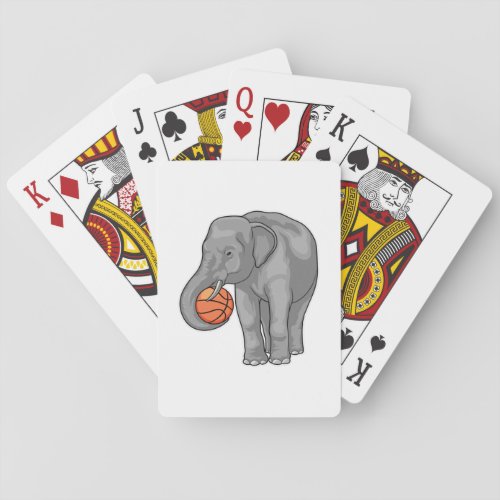 Elephant Basketball player Basketball Playing Cards