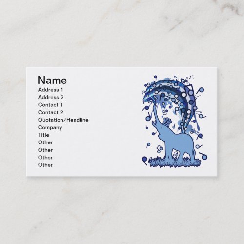 Elephant_Bathing Business Cards