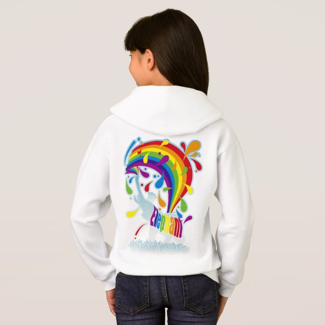 Elephant_Bathing Hoodie (Back Full)