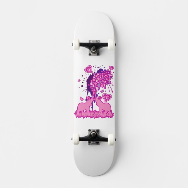 Elephant_Bathing Skateboard Deck (Front)