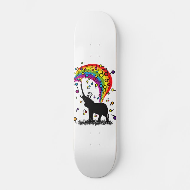 Elephant_Bathing Skateboard Deck (Front)