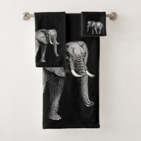 Elephant Bathroom Towel Set