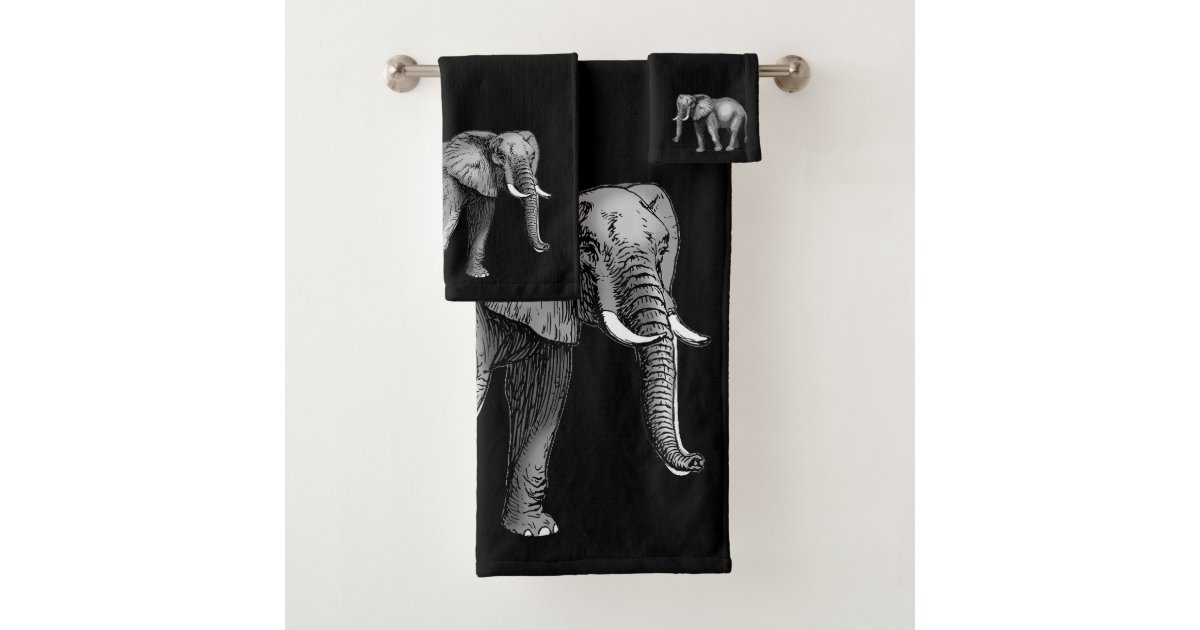 Elephant Bathroom Towel Set Zazzle