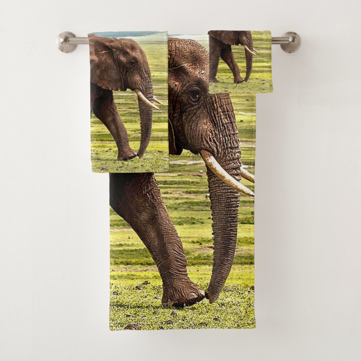 Elephant Bathroom Towel Set Zazzle