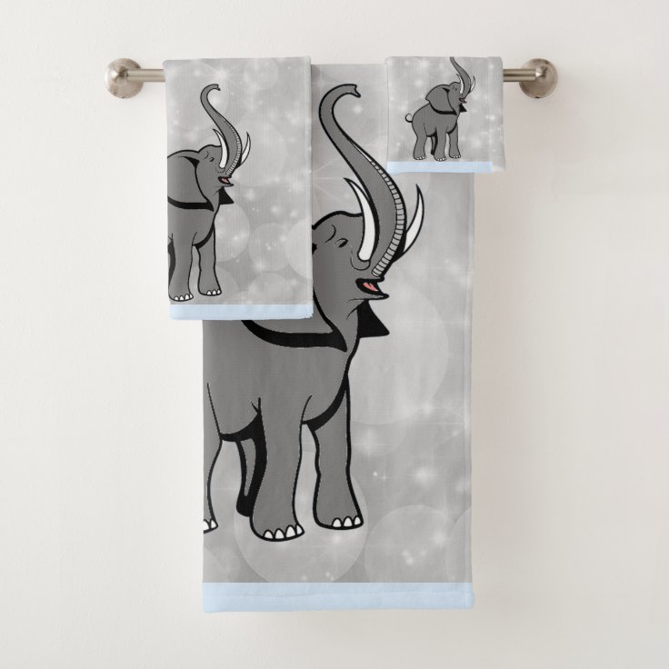 Elephant Bathroom Towel Set Zazzle