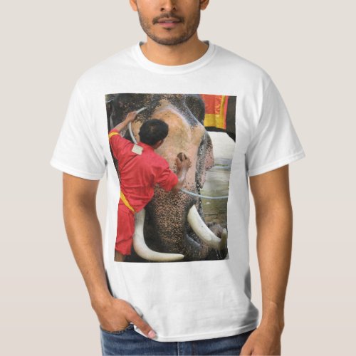 Elephant Bathtime  Ayutthaya Thailand T_Shirt