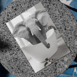 Elephant Bathtub Black White Bathroom art Postcard<br><div class="desc">This design may be personalized by choosing the Edit Design option. You may also transfer onto other items. Contact me at colorflowcreations@gmail.com or use the chat option at the top of the page if you wish to have this design on another product or need assistance. See more of my designs...</div>