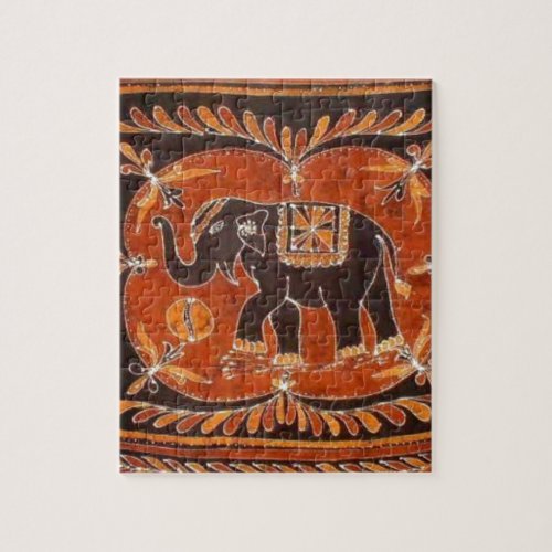 Elephant Batik Jigsaw Puzzle