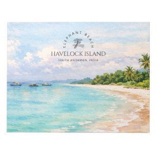 Elephant Beach Watercolor – Andaman Keepsake Gift Notepad