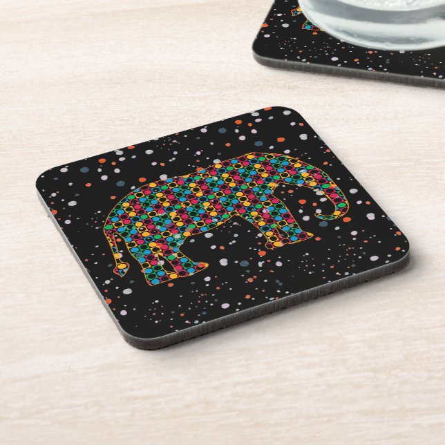 Elephant Beverage Coaster (Left Side)