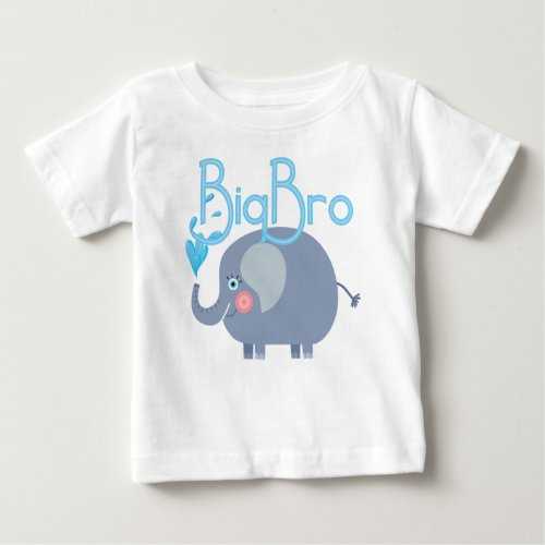 Elephant Big Bro Baby T_Shirt
