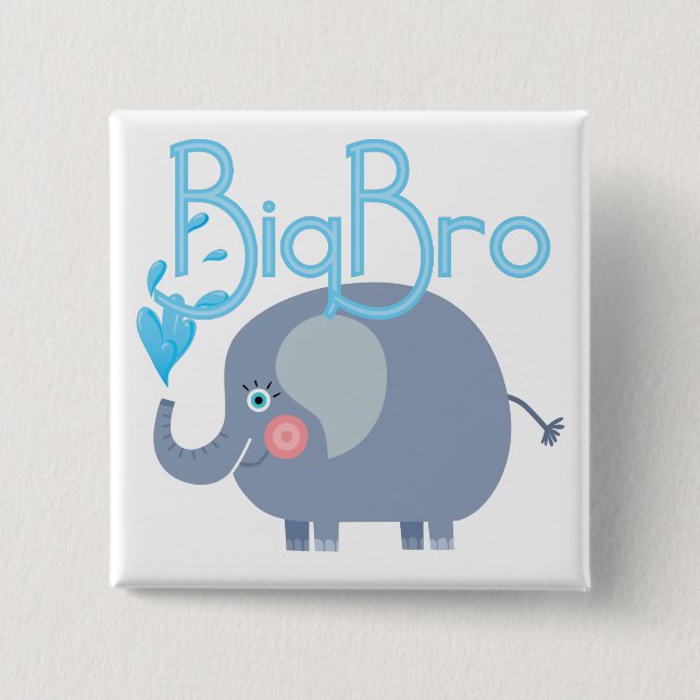 Elephant Big Bro Button (Front)
