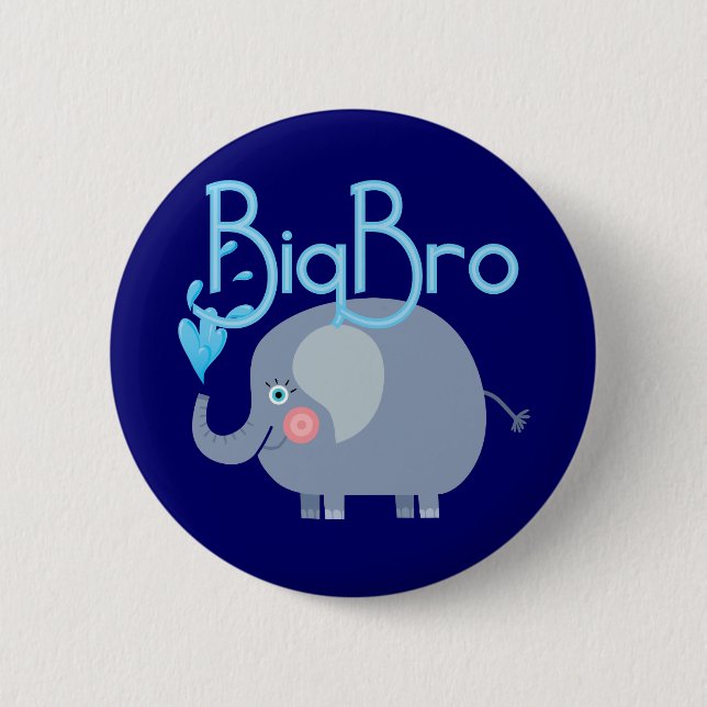 Elephant Big Bro Button (Front)