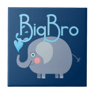 Elephant Big Bro Ceramic Tile