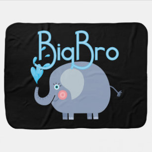Elephant Big Bro Stroller Blanket