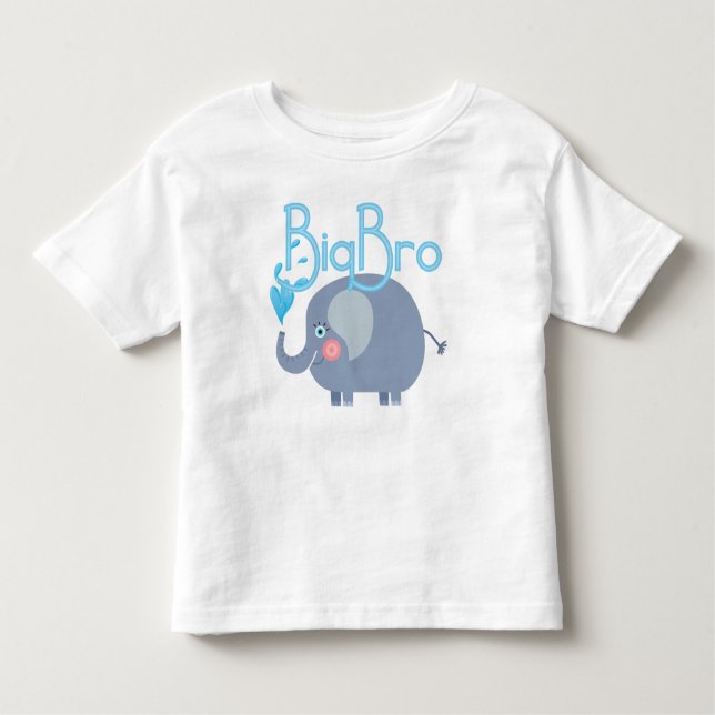 Elephant Big Bro Toddler T-shirt (Front)
