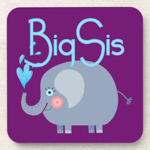 Elephant Big Sis Beverage Coaster