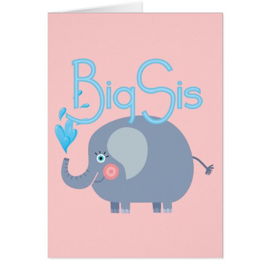 Elephant Big Sis Cards (Front)