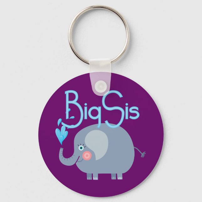 Elephant Big Sis Keychain (Front)