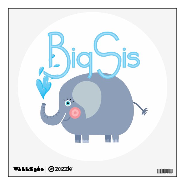 Elephant Big Sis Wall Sticker (Front)