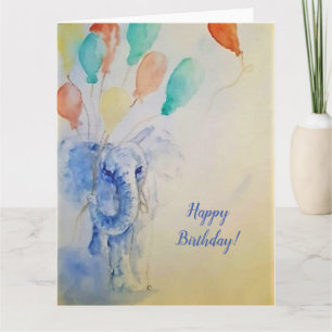 Elephant Birthday Card