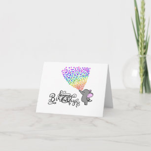 Elephant Birthday Card
